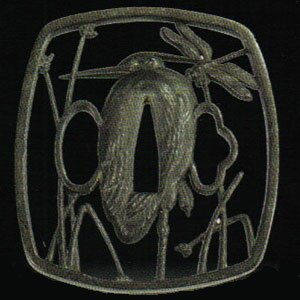 Egret Tsuba Antiqued Finish
