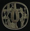 Plum Blossom Tsuba Antiqued Finish(OH2245)