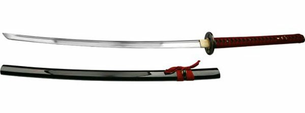 Ten Ryu Handmade Burgundy Katana Ten Ryu Handmade Burgundy Katana